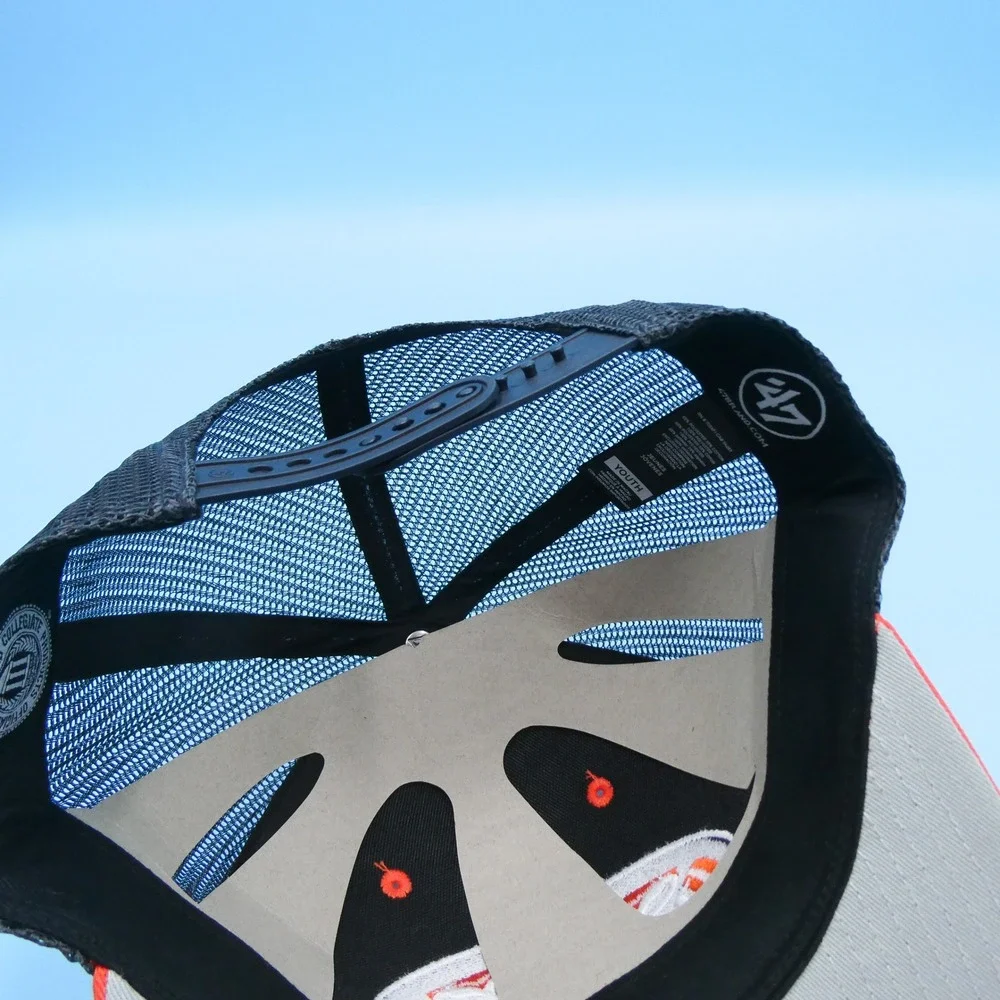 '47 Brand Trucker Hat Youth Auburn Tigers Orange Navy Blue Mesh Snapback Cap‎